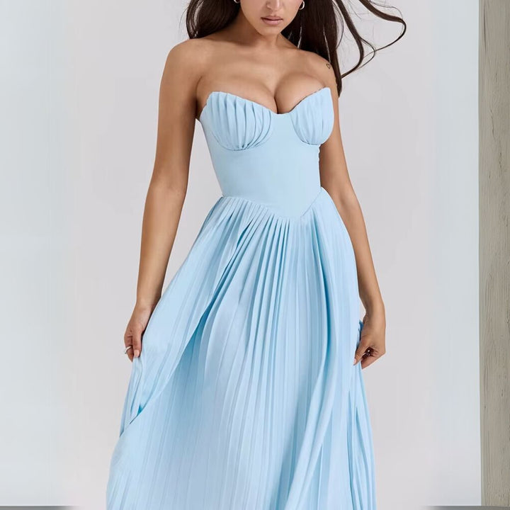 Kalinda | Elegant Pleated Dress