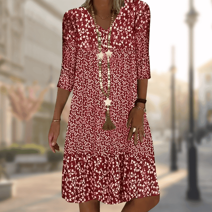 Nina | Effortless Floral Midi Dress