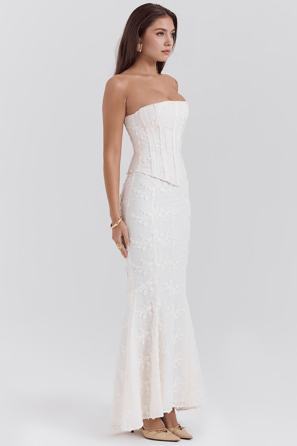 Eevi | Dress with Embroidered Corset