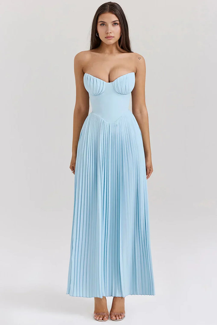 Kalinda | Elegant Pleated Dress