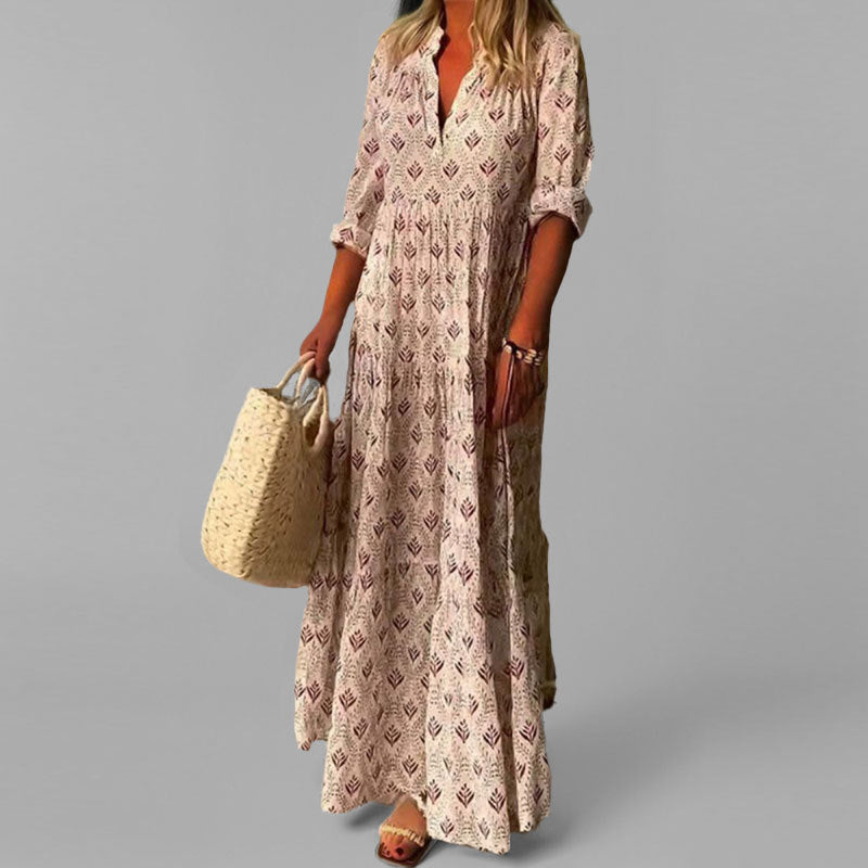 Grace | Lightweight Vintage V‑Neck Dress