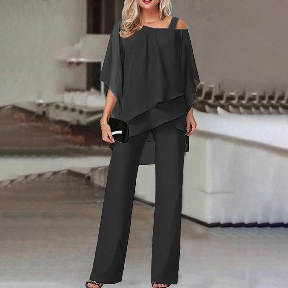 Zoe | Elegant Cold‑Shoulder Loungewear Set