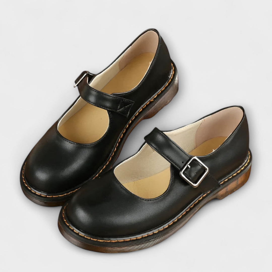 Evelyn | Classic Leather Mary Janes