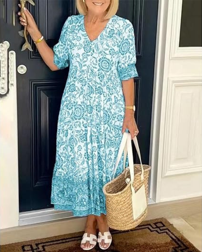 Olivia | Lightweight Floral Elegance Dress