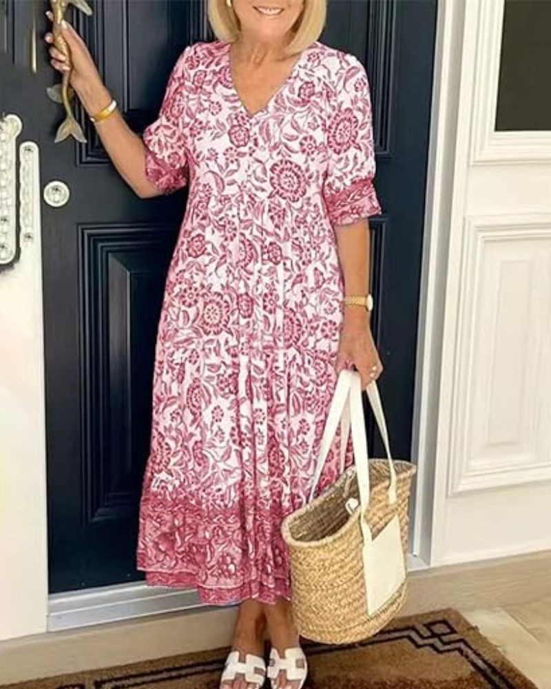 Olivia | Lightweight Floral Elegance Dress