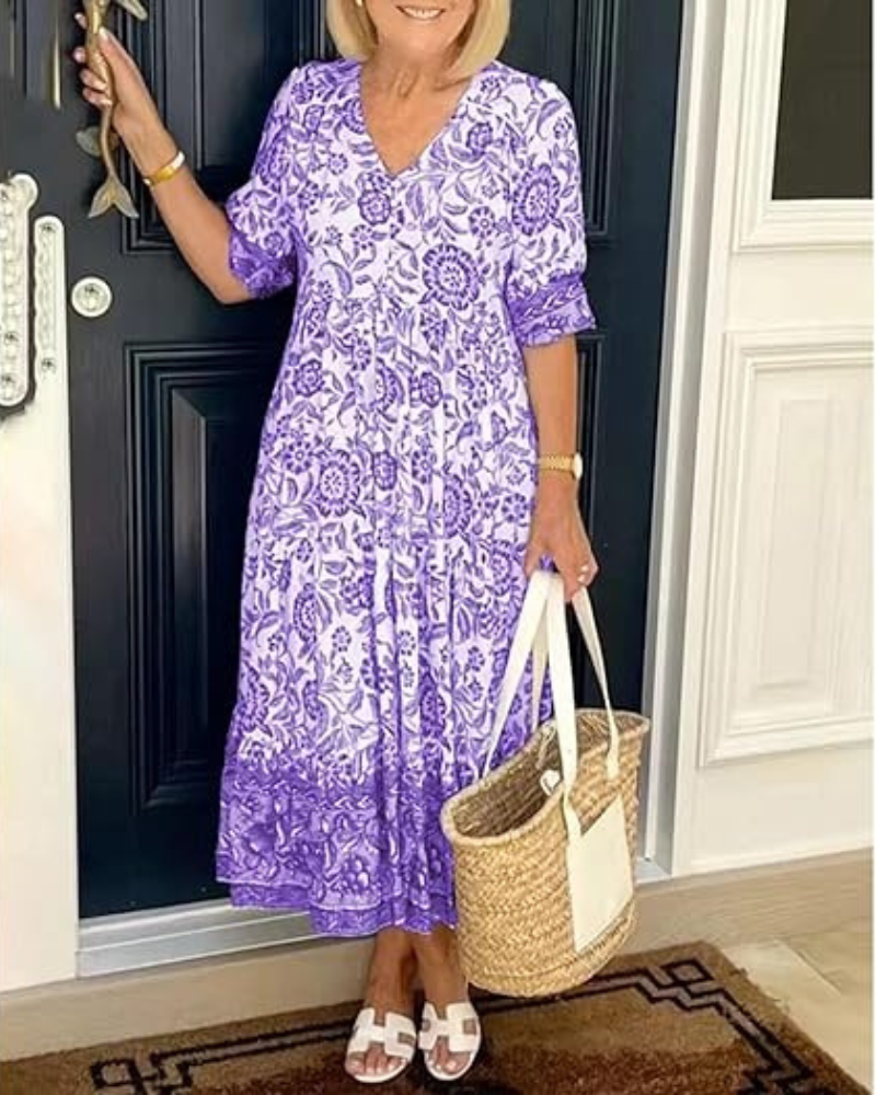 Olivia | Lightweight Floral Elegance Dress