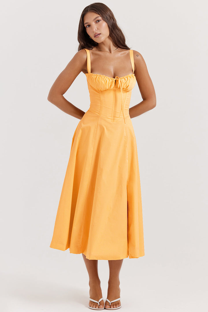 Elea | Midi Dress with Corset