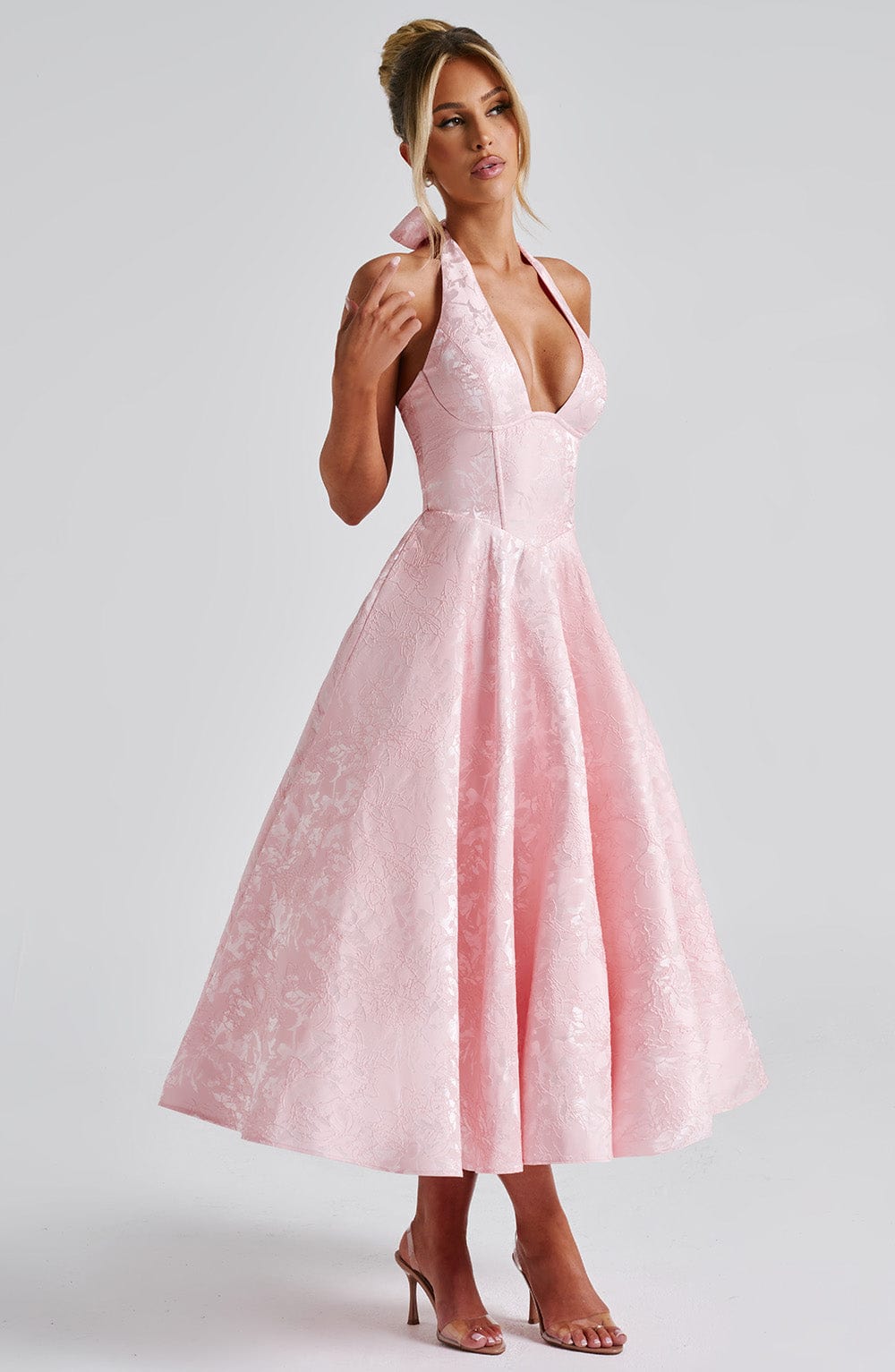 Adoria | Elegant Dress with American Neckline