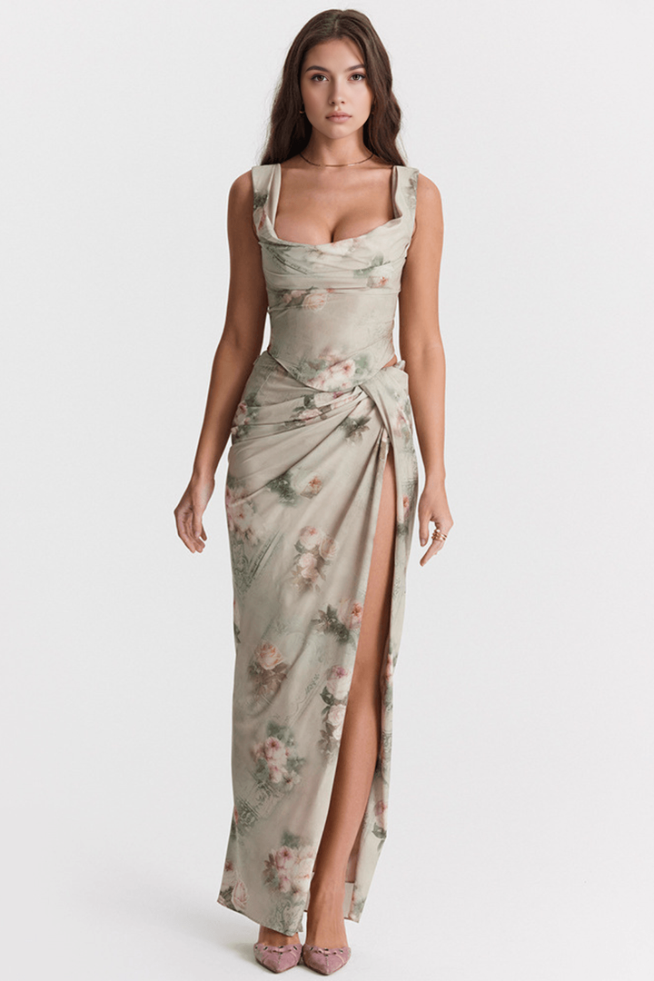 Ivelle | Cut-Out Dress with Split